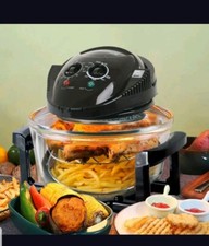 12L Electric Halogen Oven Fast Cooker Multi-function Low Fat Air Fryer 1400W