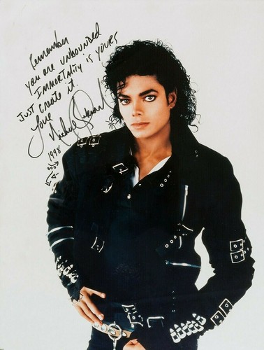 Michael jackson autograph - michael,