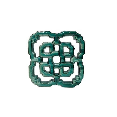 Chinese eternal knot - eternal, green