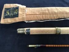 Vintage Hardy The Pope 10ft split cane fly rod dated 1914 Rare