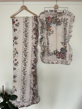 Vintage King Size Duvet Cover, 2 Pillowcases, Floral, Ruffle, Co-op, 1980’s