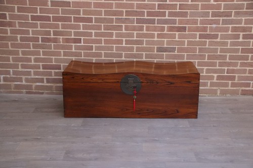Elm wood storage chest - elm,