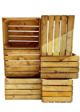 Vitnage Wooden crates in Sets