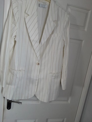 Ladies lined pin stripe jacket - ladies,