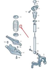 AUDI TT 8J Rear Coil Spring 8J0511115AC NEW