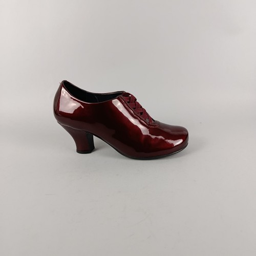 Hotter shoes burgundy patent - 5,