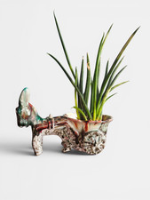 Vintage italian pottery donkey - vintage,