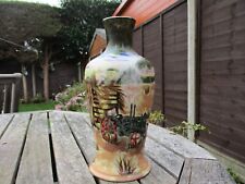 COBRIDGE STONEWARE .WARTIME . BRINGING IN THE HARVEST VASE . ANJI DAVENPORT