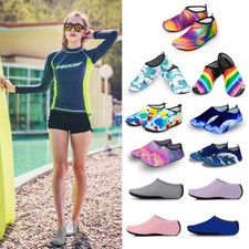 Adult/Kids Quick Dry Aqua Socks Water Shoes❤Beach Surfing Swim Non-slip Wetsuit