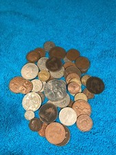 Old english coins - old, mix