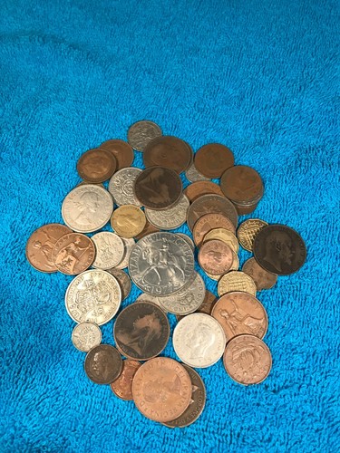 Old english coins good mix - 50,