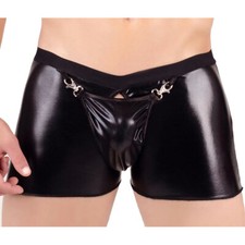 Sexy Mens PU Leather Boxer