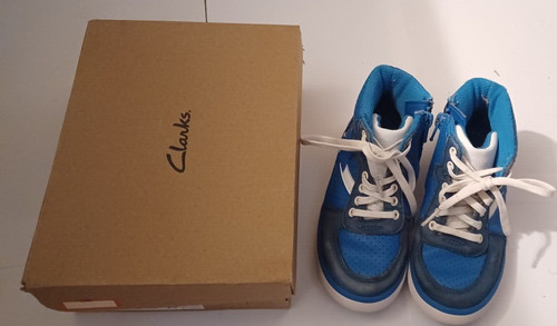 Clarks girls blue boots size - boots,
