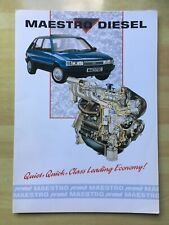 MAESTRO DIESEL GLOSSY BROCHURE 1990 Rover Perkins Prima