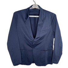 Ministry Of Supply Men's XL Kinetic Stretch Blazer Jacket Sport Coat Blue