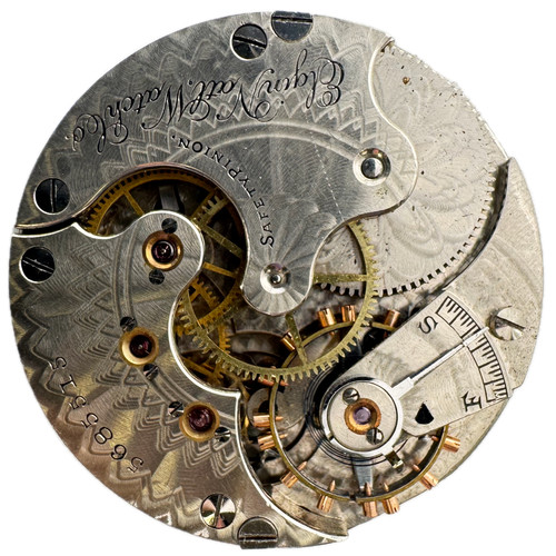 Antique 1895 elgin 15j - 6s,