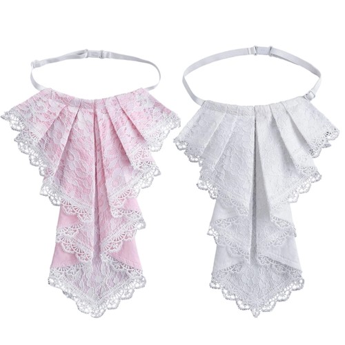 Lace drape removable collar - drape,