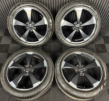 20'' GENUINE AUDI Q5 S LINE ROTOR BLACK EDITION ALLOY WHEELS TYRES 80A601025AQ