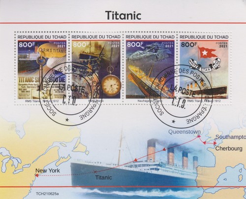 Titanic chad stamped - titanic,