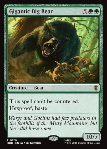 Mtg gigantic big - gigantic, bear