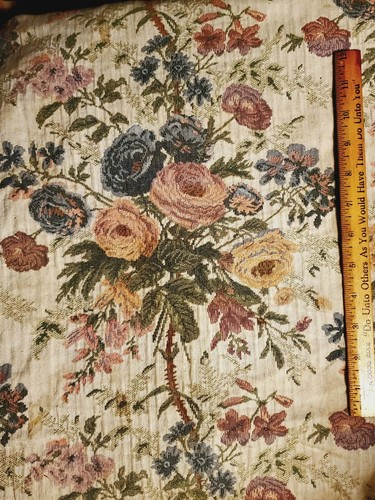 Vintage floral woven tapestry - vintage,