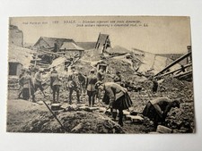 WW1 Postcard, Irish Soldiers Repair A Dynamited Road.