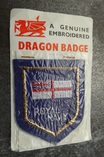 Royal navy woven cloth - royal, patch