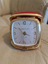 Vintage Westclox Wayfarer Travel Alarm Clock from the mid 1960s.   The clock is