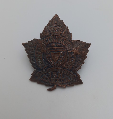 Wwi canadian cef - canadian, 158th