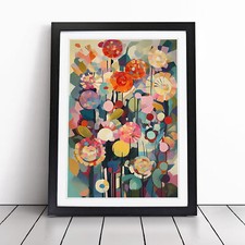 Retro Flowers Vol.12 Framed