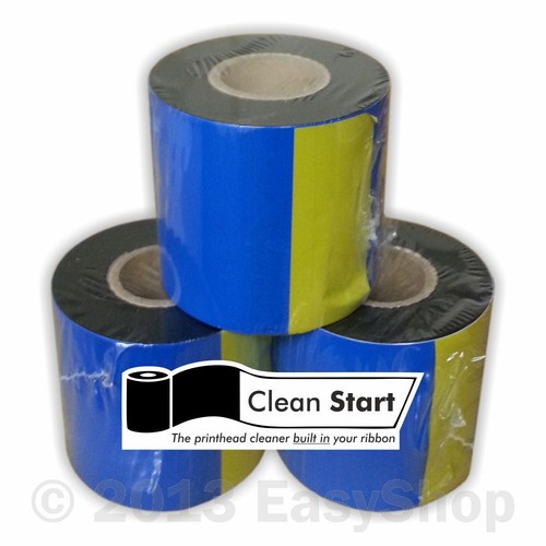 Black wax thermal transfer - black,