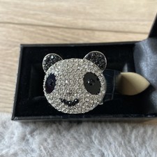 Ladies Genuine Butler & Wilson Crystal Panda Swivel Face Wristwatch