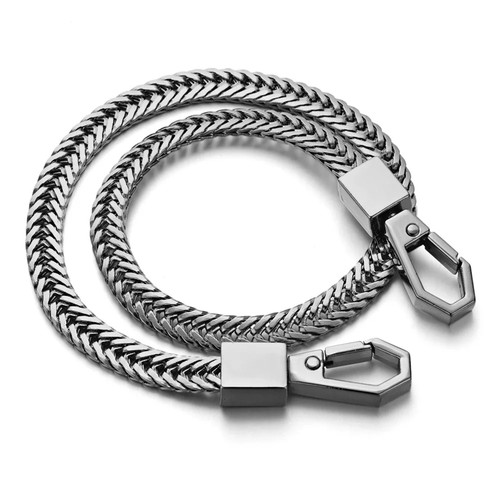 Long metal chain key - metal, ring