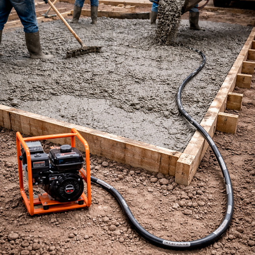 Petrol vibrating concrete - petrol,