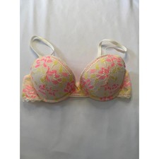M&S Cream/Pink/Yellow Bra