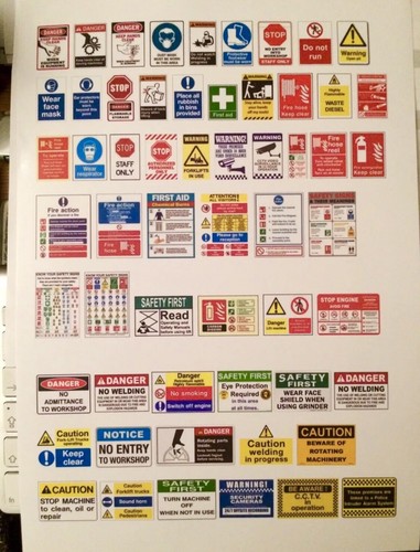 Diorama garage signs - diorama,