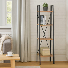 4 Tier Ladder Shelf Bookcase