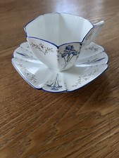 Shelley Blue Iris Cup and