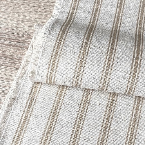 Ticking stripe linen blend - ticking,