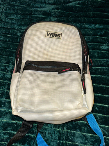 Vans daypack backpack white - vans,
