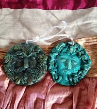 Green Man and Medusa handmade