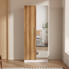 Wooden Mirrored 2 Door