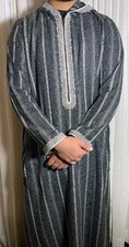 Men's Moroccan Hooded Long