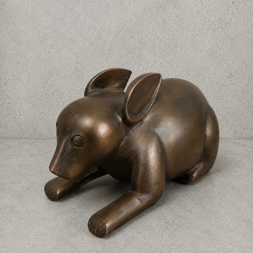 Vintage bronze rabbit - bronze,