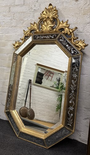 Large venetian wall mirror - large,
