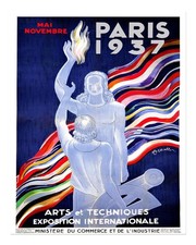 Vintage Paris 1937 Exhibition