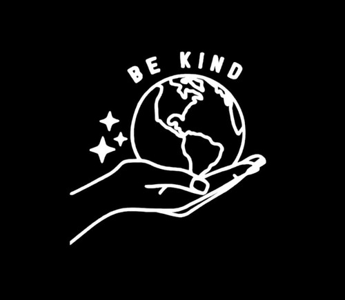 Kind vinyl decal sticker - be,