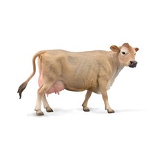 CollectA Jersey Cow - Realistic Hand-Finished Cow Toy, Farm Animals