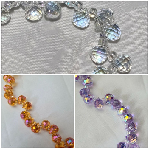 Glass teardrop beads - glass,