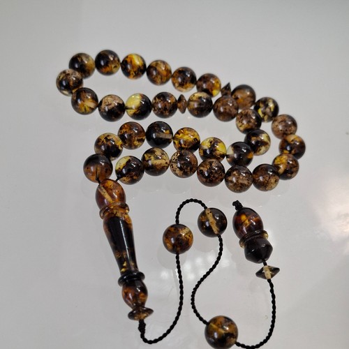Amber beads rosary - beads,